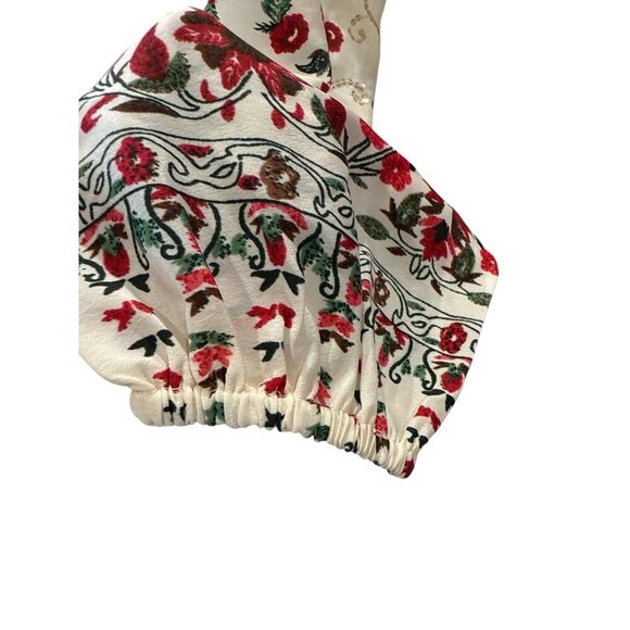 Free People Russian Doll Long Sleeve Boho Floral Embroidered Size 2, NWT - Picture 4 of 8